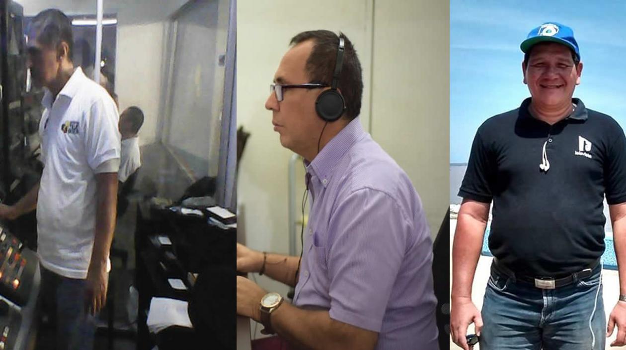 Óscar Taborda, José Cabrera y Boris Páez.