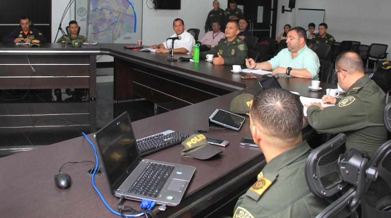 Comité de Orden Público en Barranquilla.