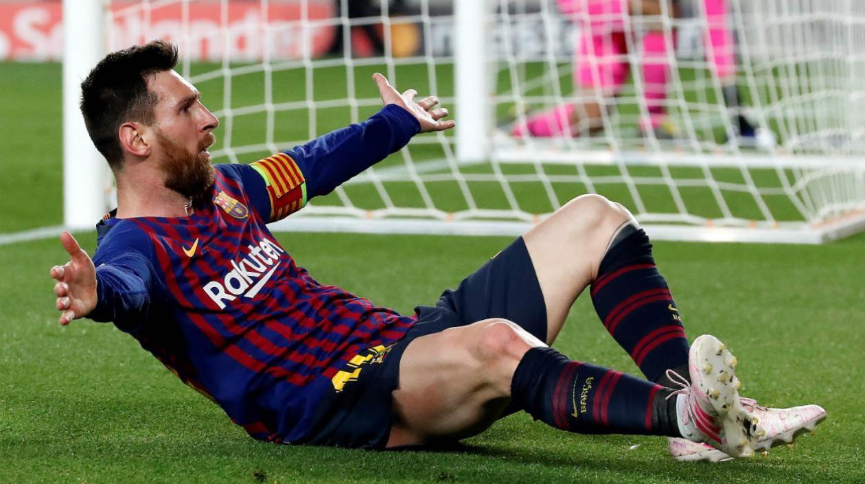 Lionel Messi, delantero argentino. 