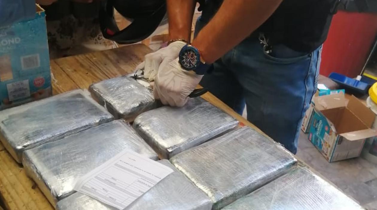 Droga encontrada en una vivienda del barrio La Ceiba.