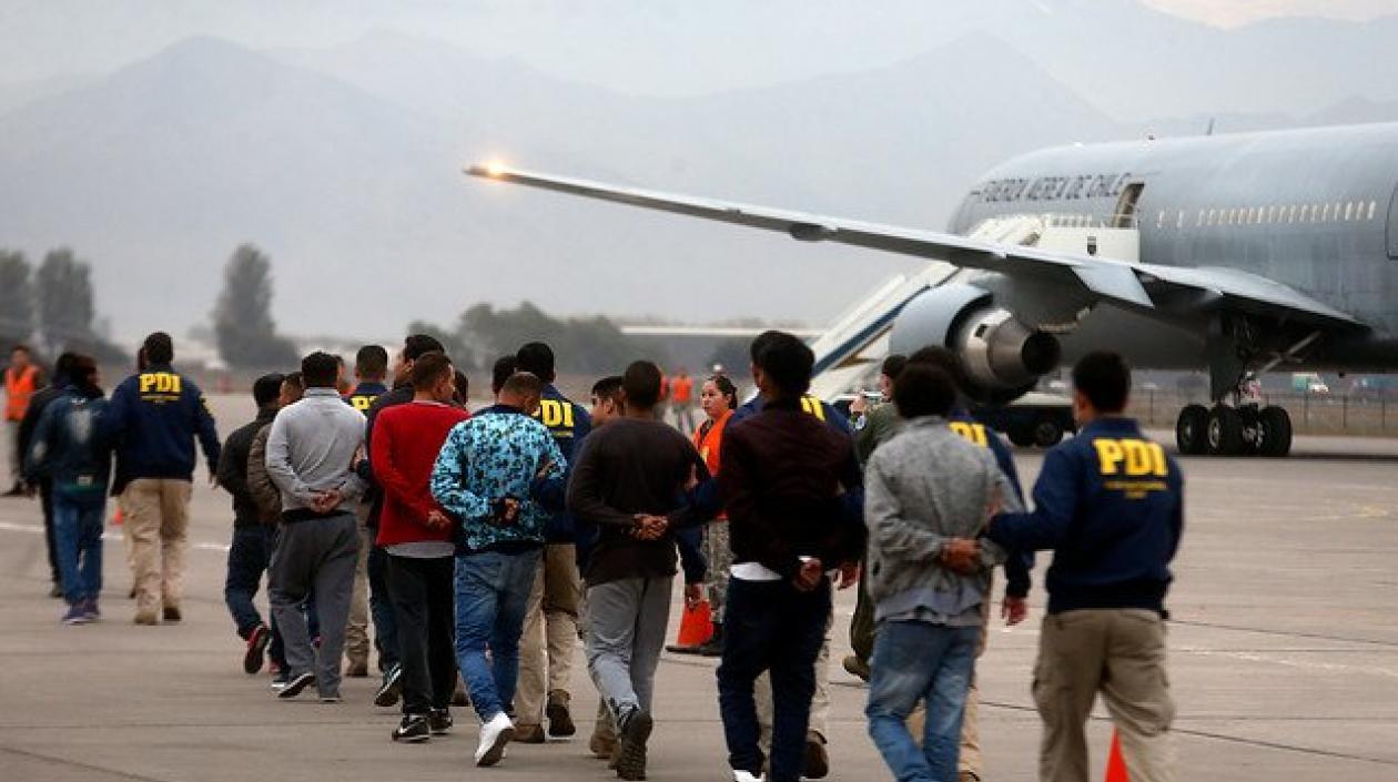 Los colombianos deportados de Chile.