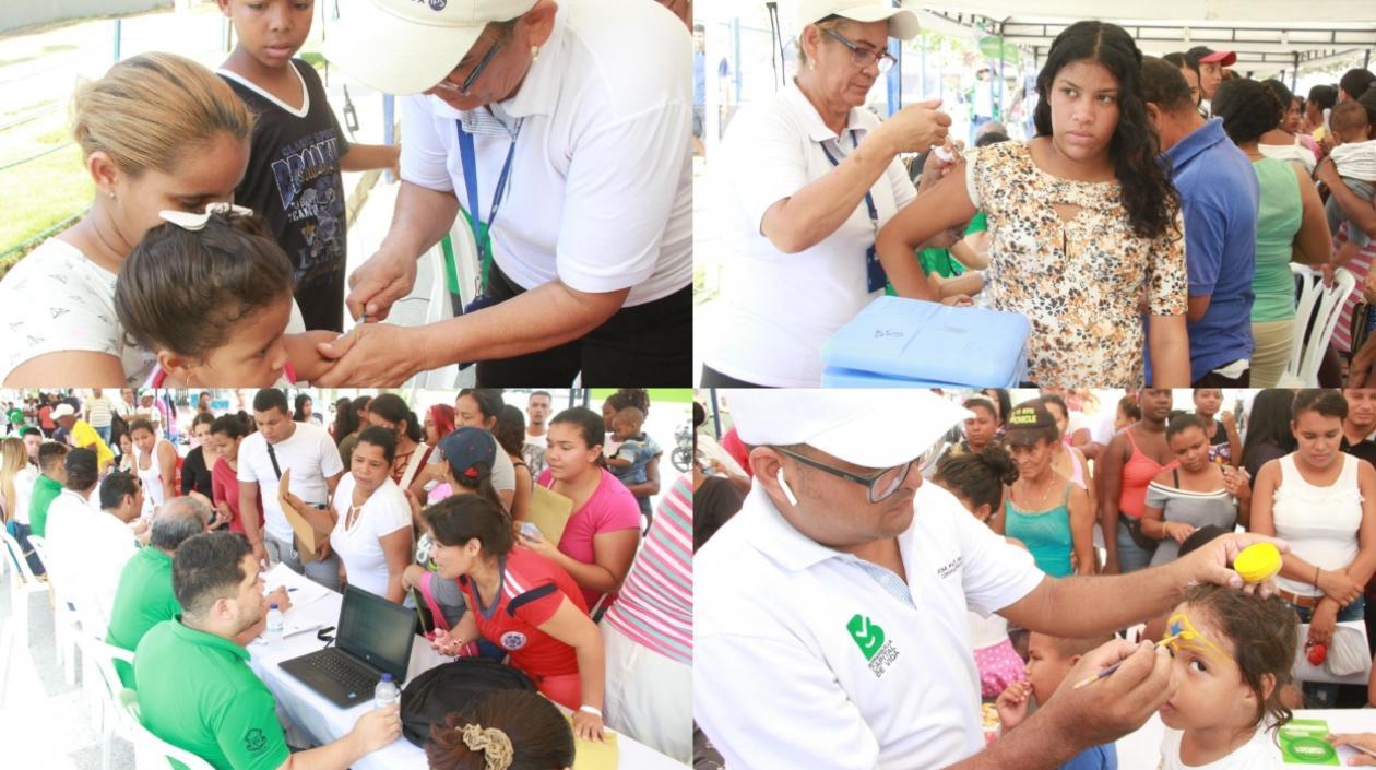 Ofrecieron varios servicios a la comunidad.