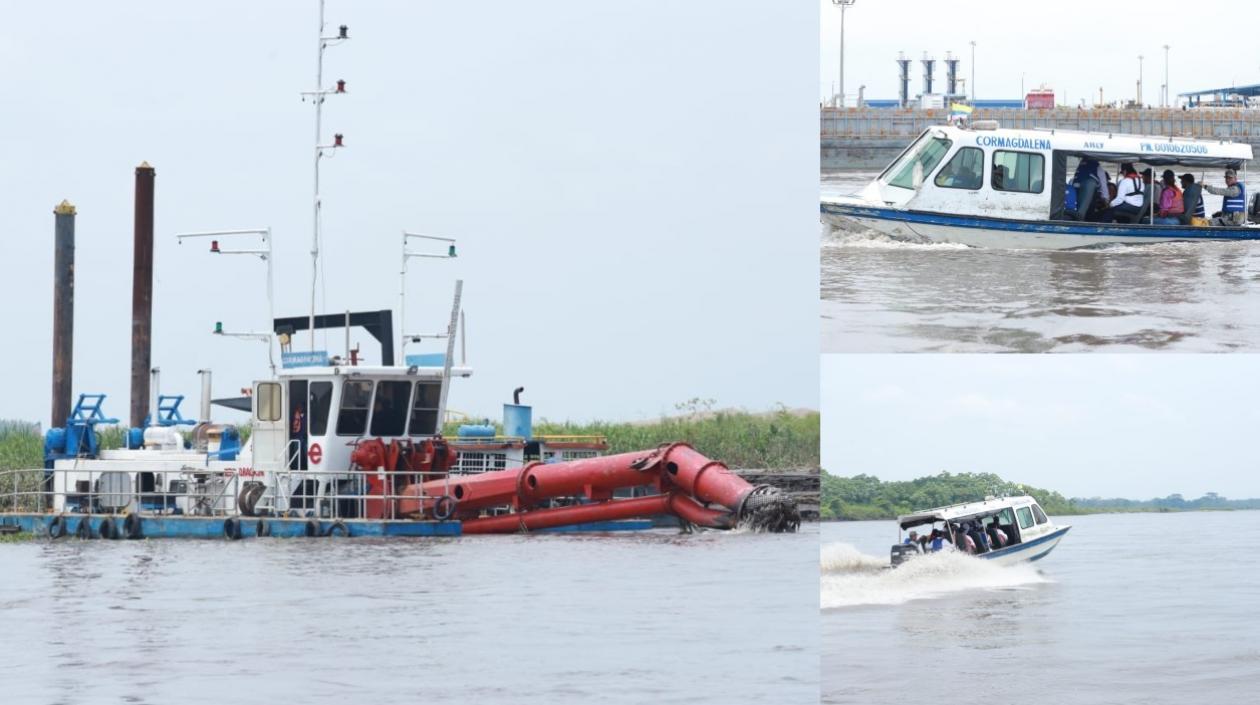 Ministra Ángela María Orozco en recorrido por el Río Magdalena.