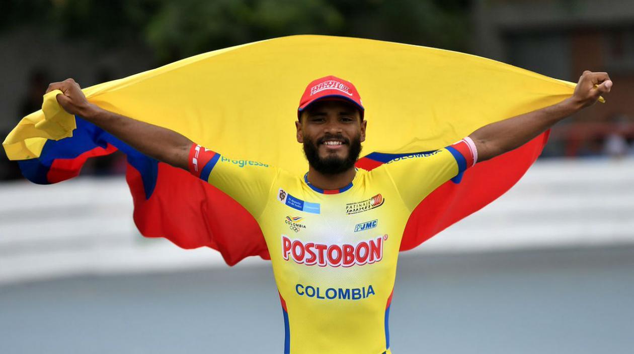 Alex Cujavante, patinador barranquillero. 