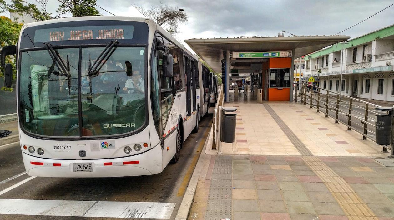 Estación 'Alfredo Correa De Andreis', donde ocurrieron los hechos.