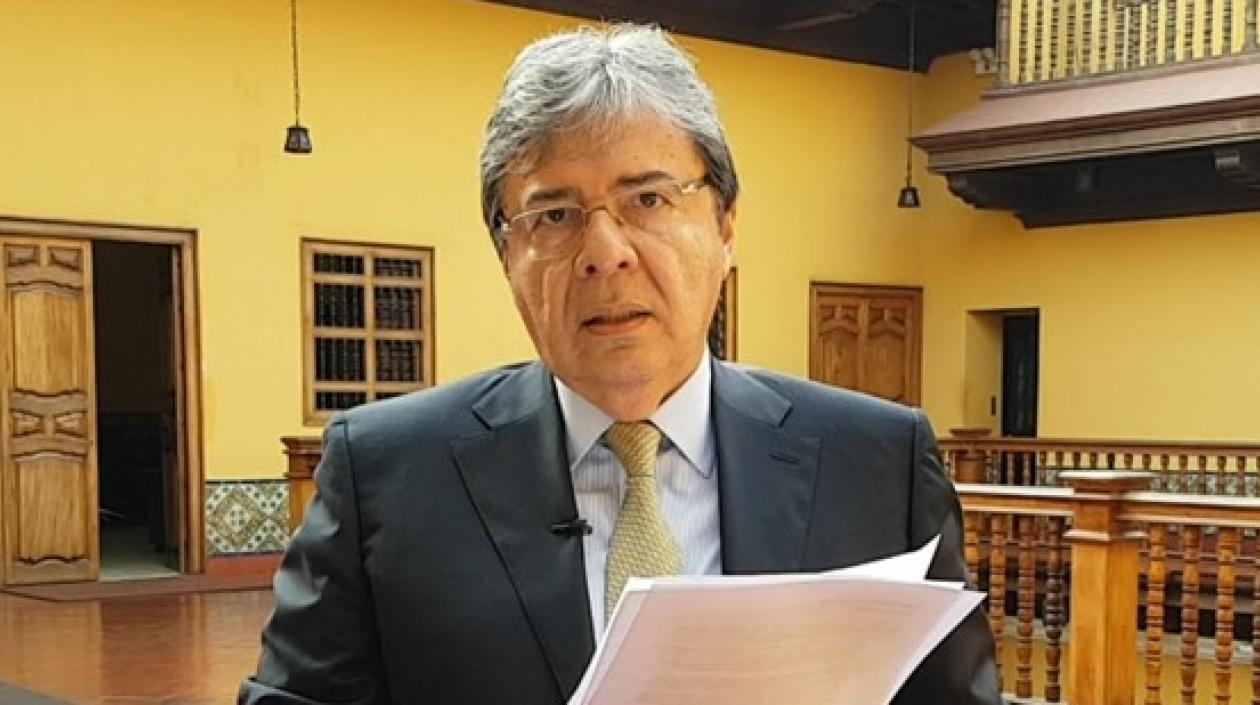 Canciller Carlos Holmes Trujillo.