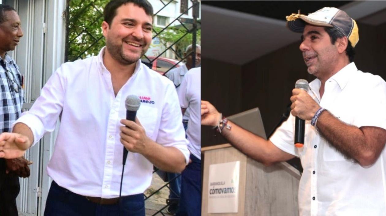 Jaime Pumarejo y Alejandro Char.