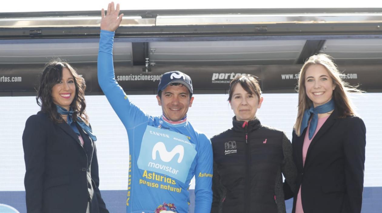 Richard Carapaz, ciclista del Movistar. 