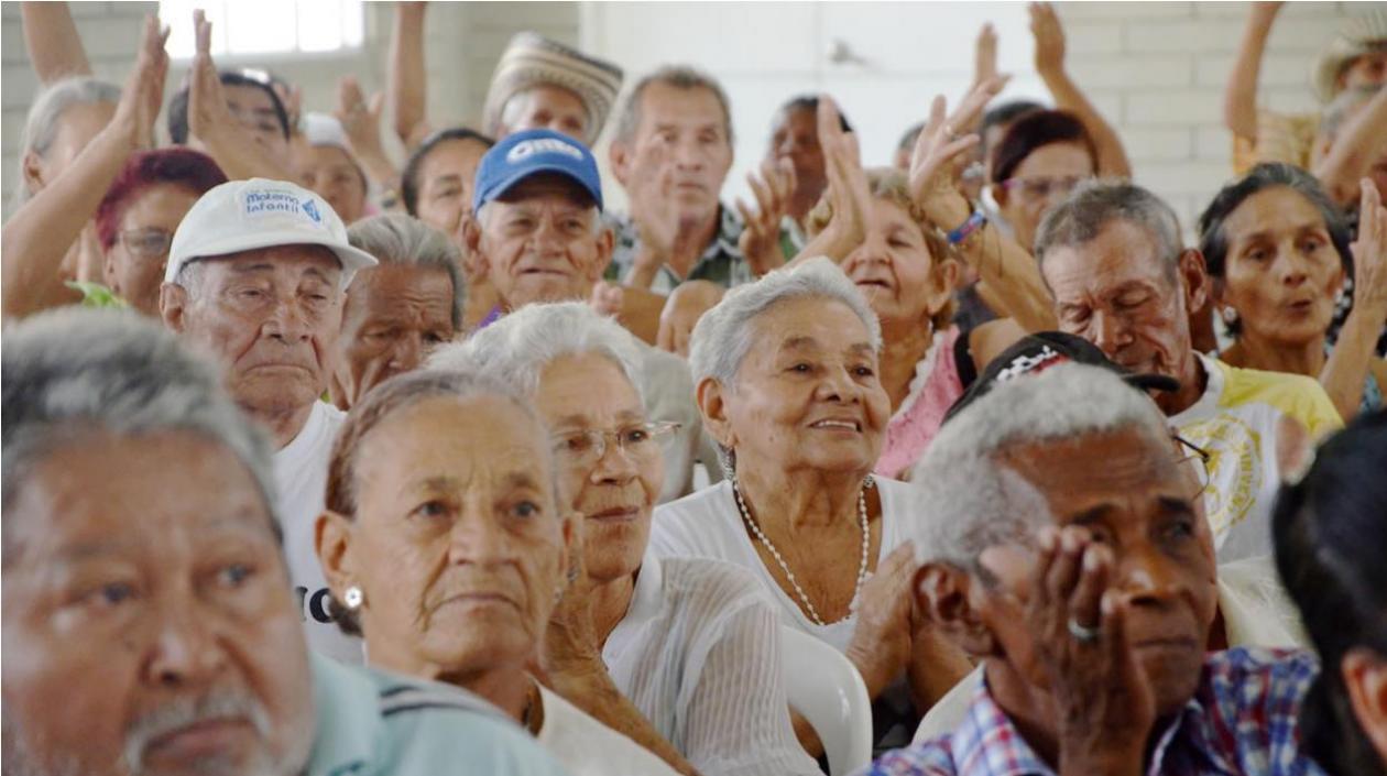 Un grupo de beneficiarios del programa.