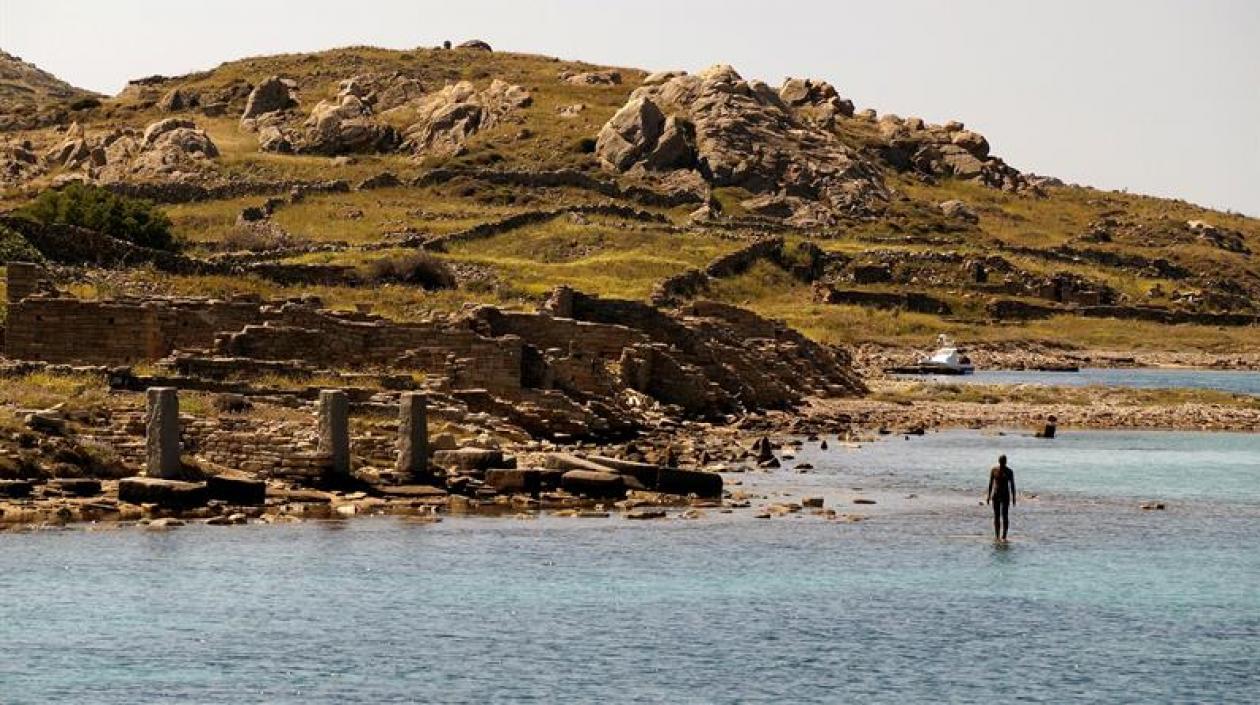 Escultura del artista británico Antony Gormley.