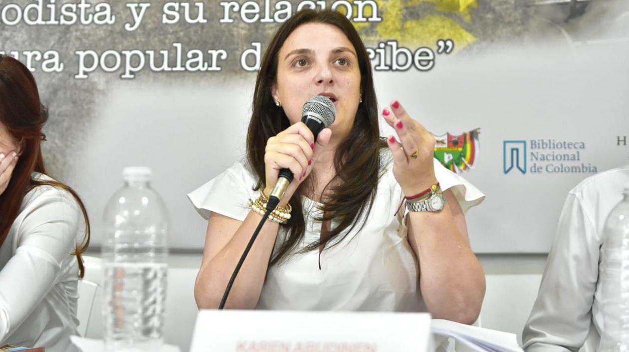 La Consejera Presidencial para las Regiones, Karen Abudinen.