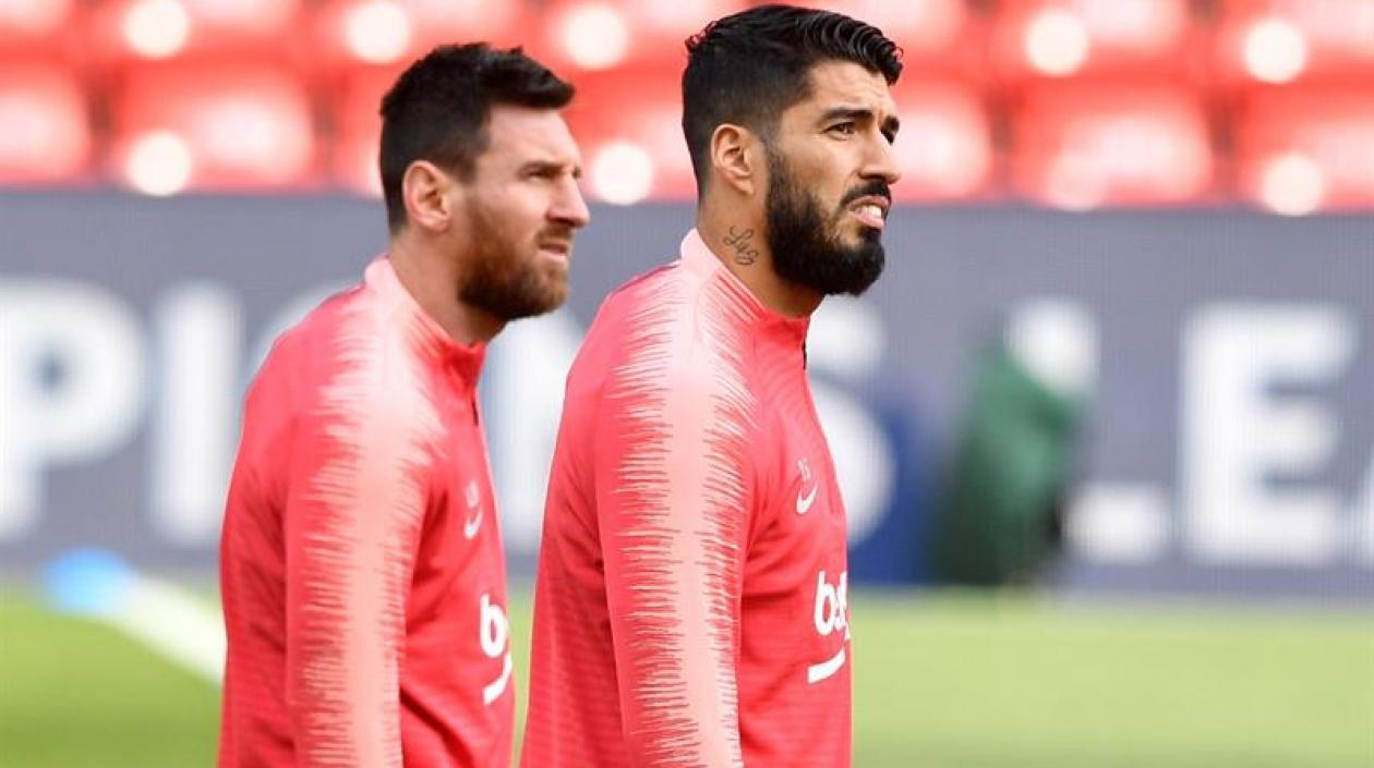 Lionel Messi y Luis Suárez.