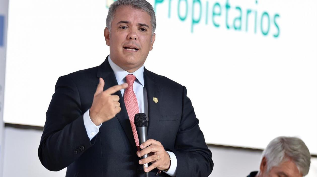 Iván Duque, presidente de Colombia.