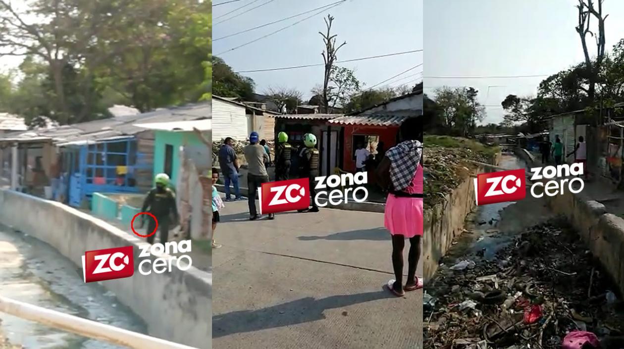 Momentos del abuso de autoridad de la Policía.