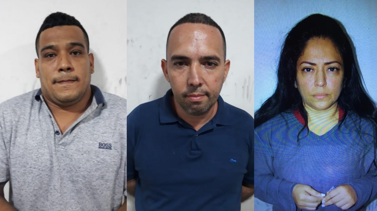 Los tres capturados.