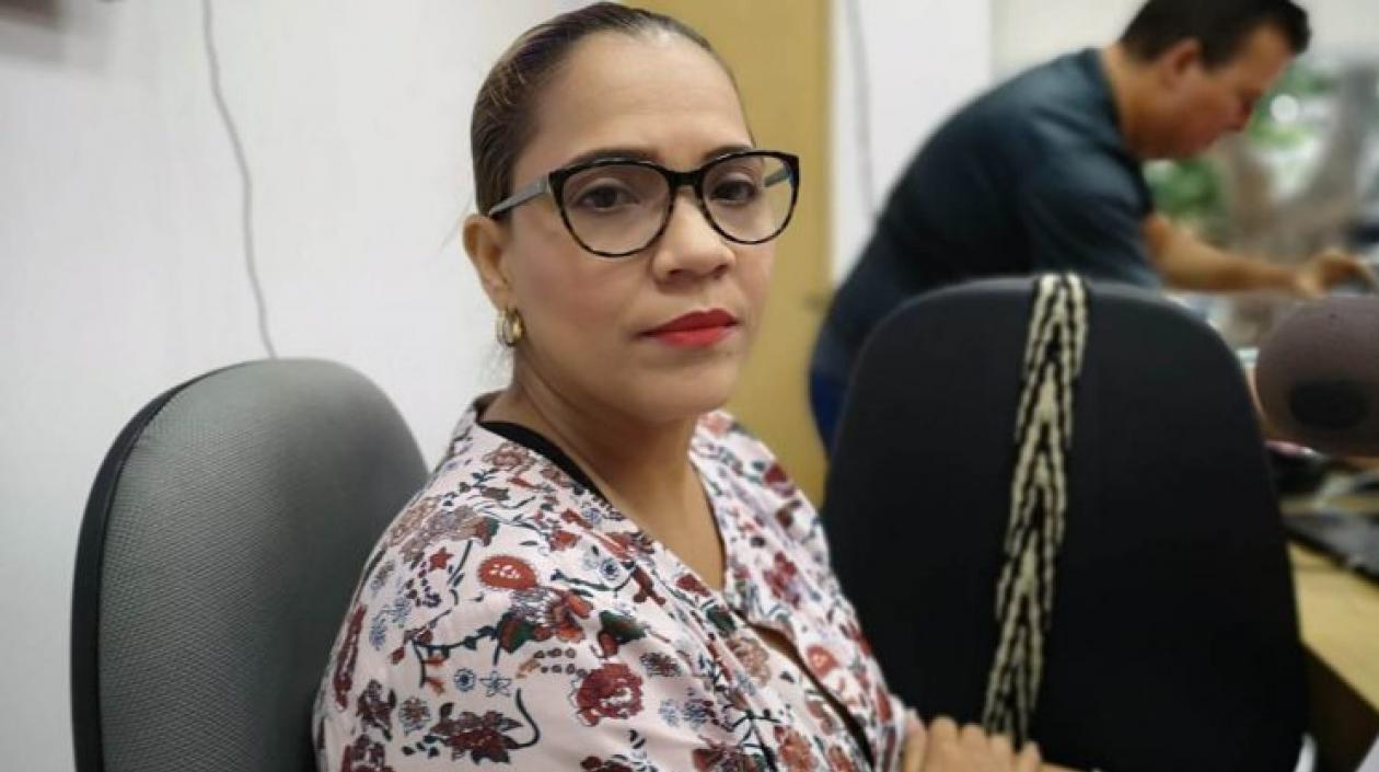 Milena Buelvas, propietaria de la peluquería en el Aeropuerto Ernesto Cortissoz.