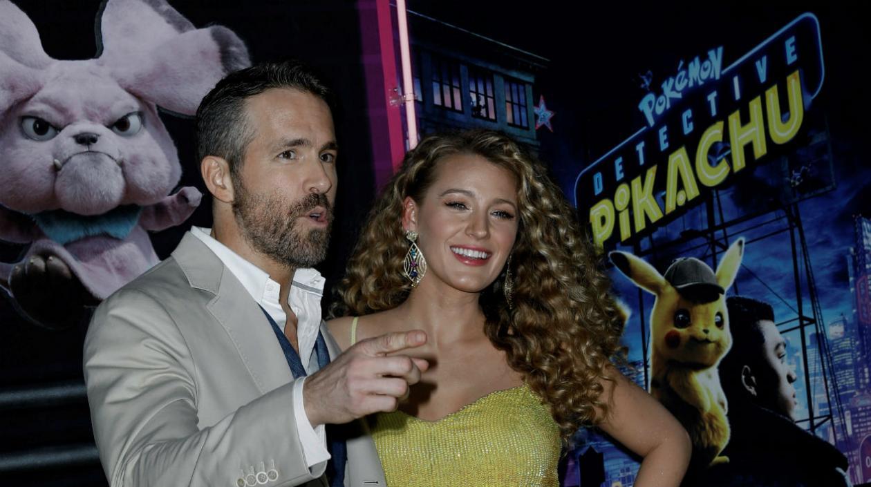 El actor canadiense-estadounidense Ryan Reynolds y su esposa, Blake Lively.