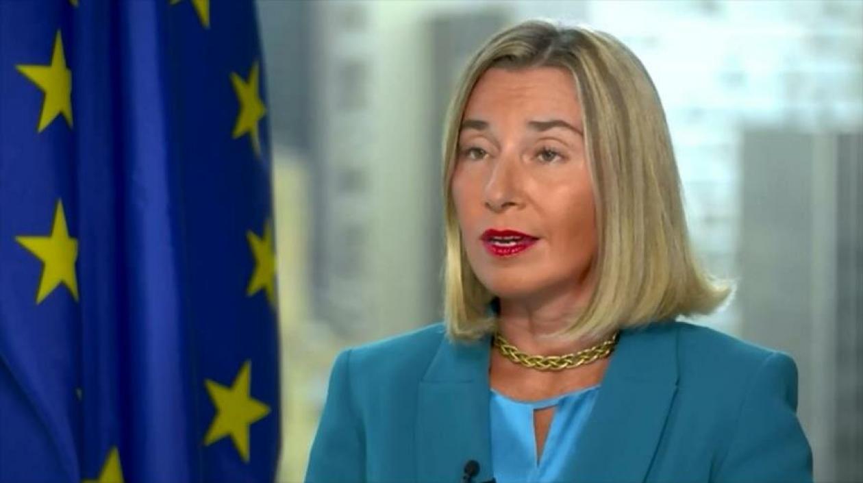  Federica Mogherini, jefe de la diplomacia europea.