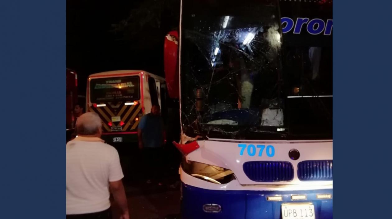 Vehículos involucrados en el accidente.