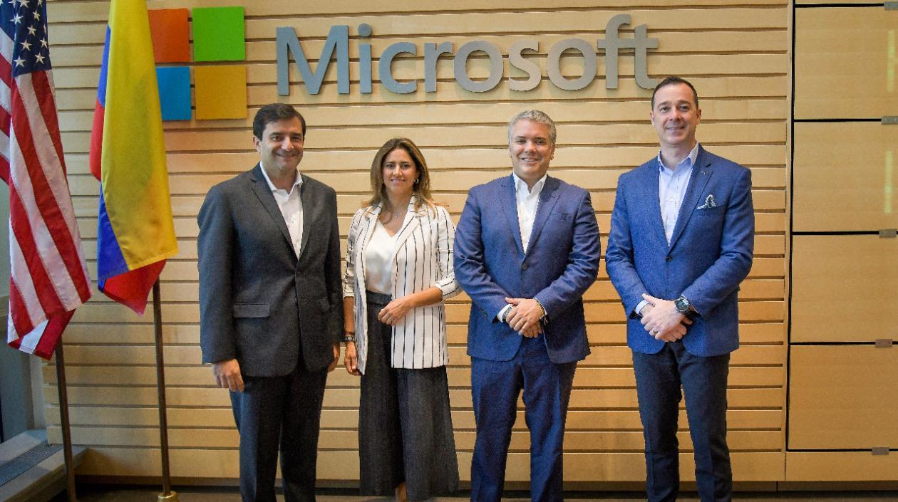 El Presidente Duque en Microsoft.