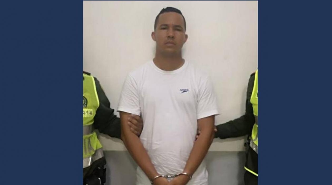 Benito Antonio Rodríguez López, presunto integrante del Clan del Golfo capturado en Puerto Colombia,.