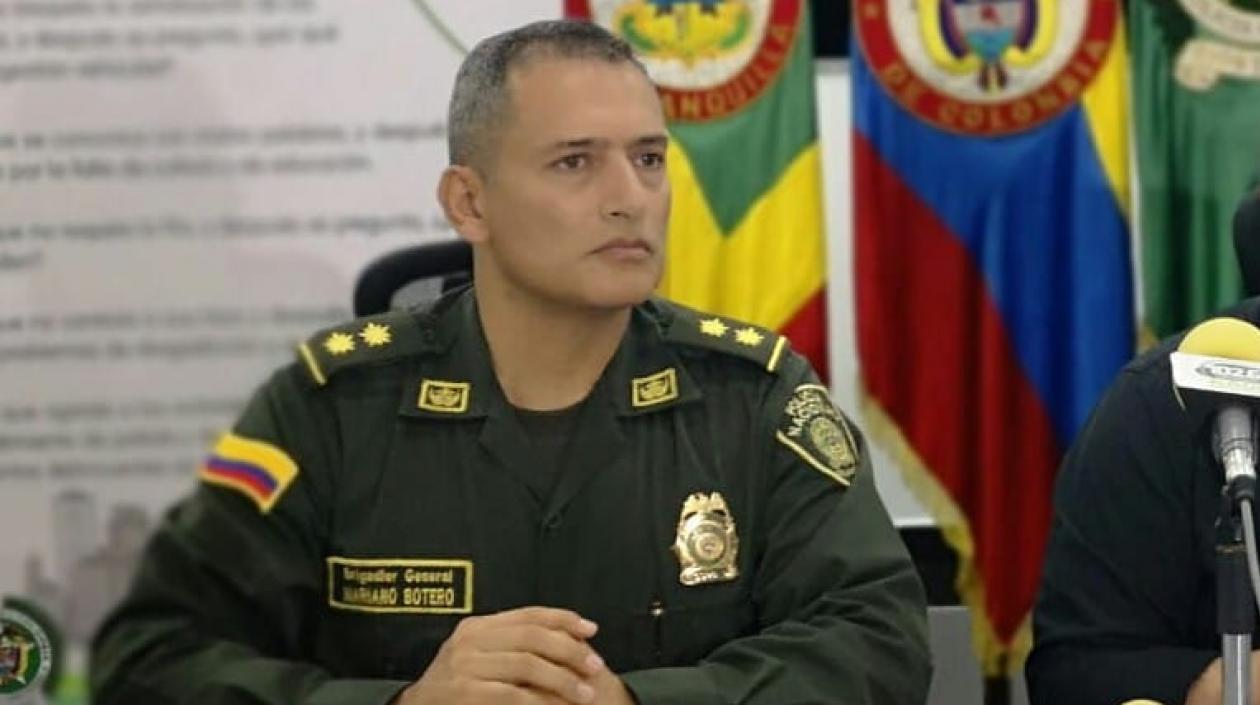 Brigadier general Mariano Botero Coy, comandante de la Mebar.
