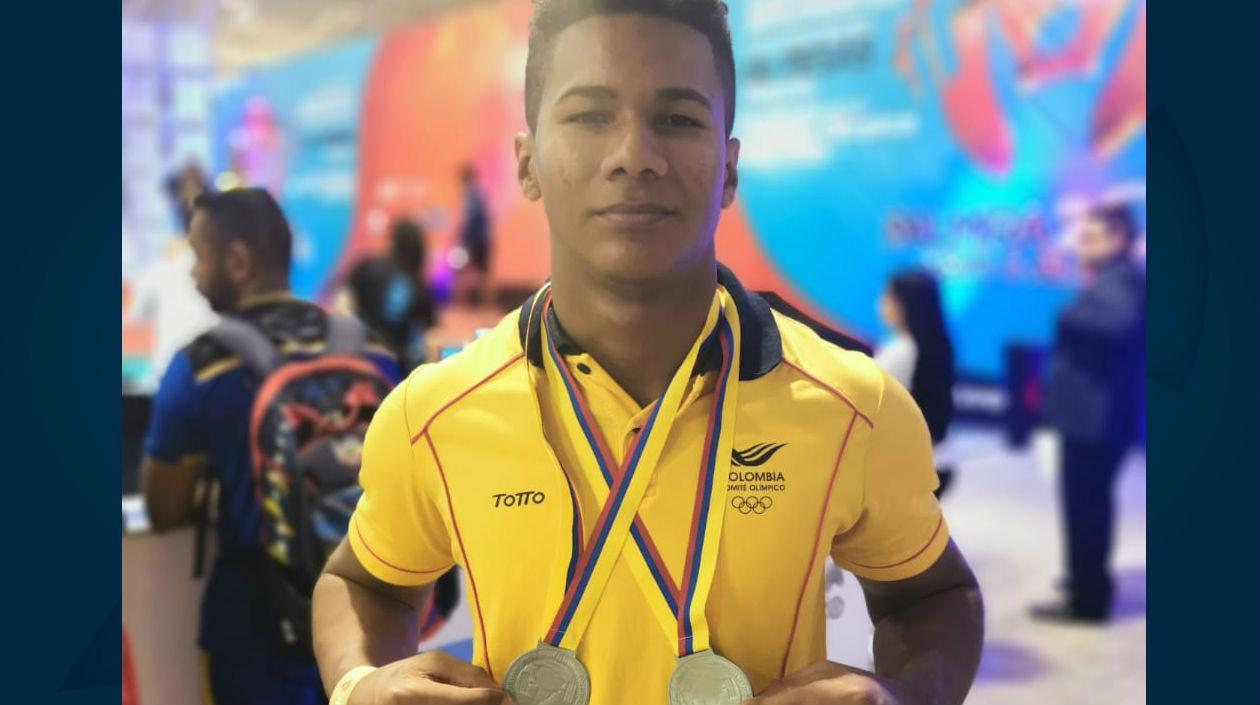 Kevin Sandoval, pesista del Team Barranquilla. 