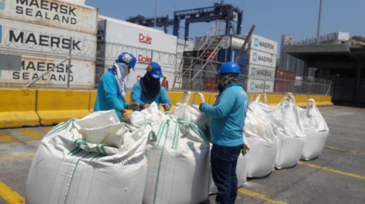 La droga fue encontrada en el Puerto de Santa Marta.