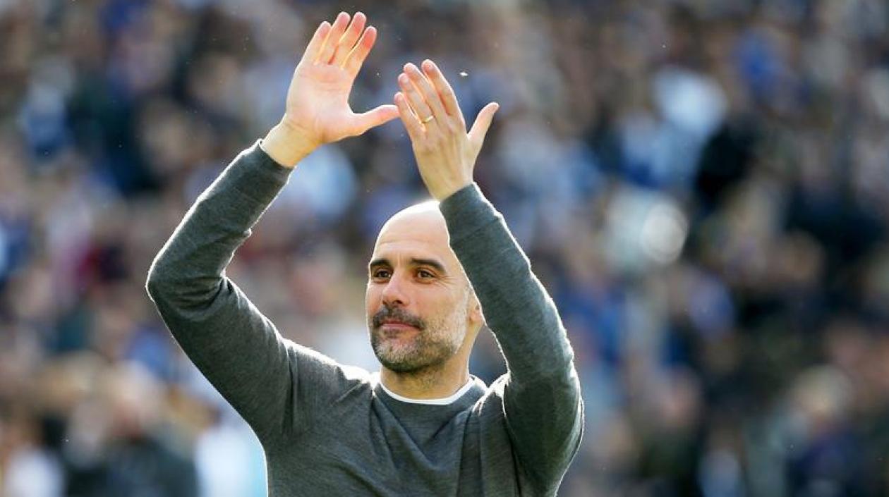 El técnico del Manchester City, Pep Guardiola.