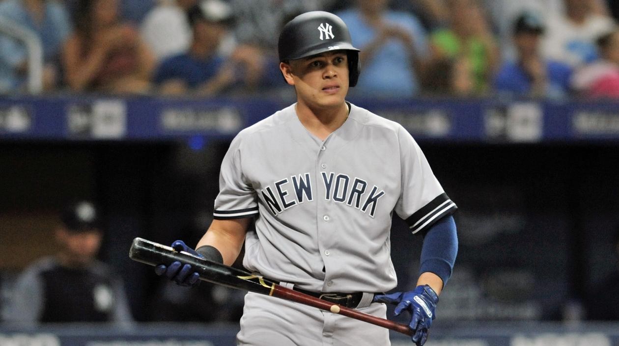 Giovanni Urshela, pelotero colombiano. 