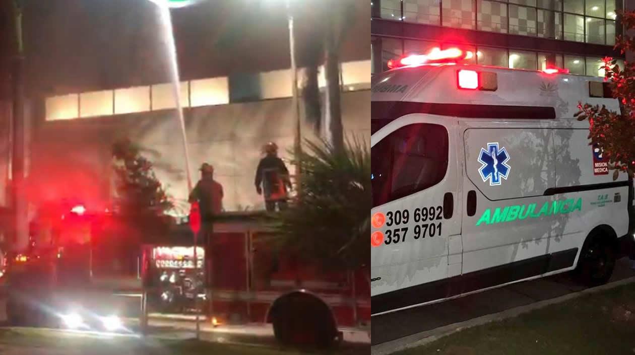 Personal del Comité de Riesgo actuando en el lugar de los hecho