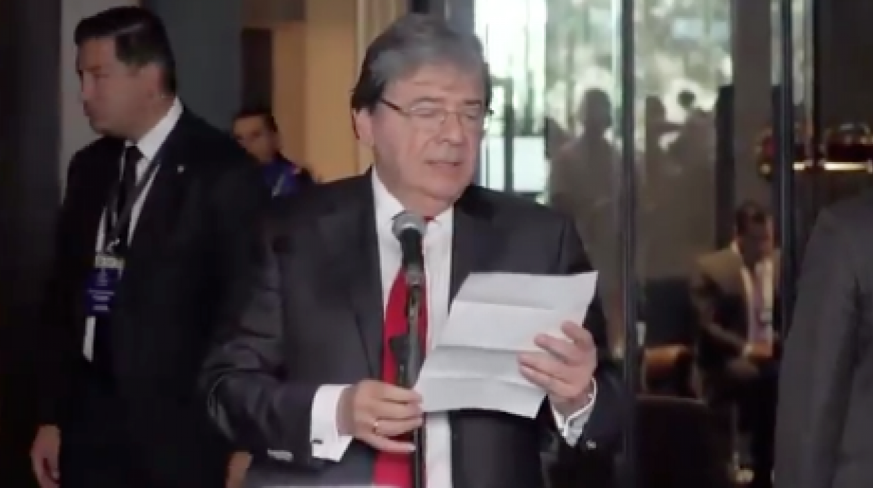 Carlos Holmes Trujillo, canciller colombiano.