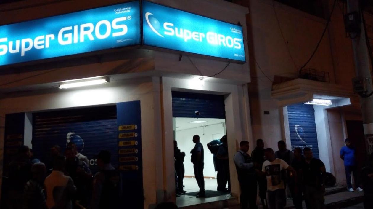 Sede de Supergiros en el barrio Montes.