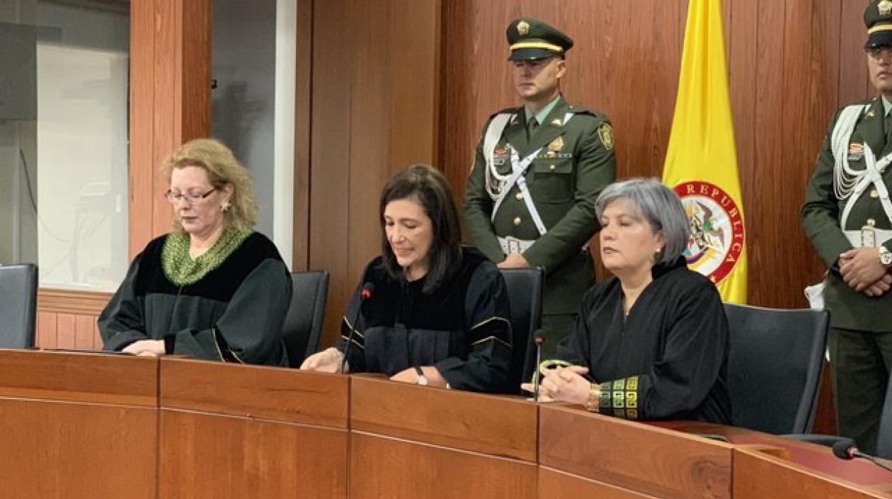 Las magistradas del Consejo de Estado, la Corte Constitucional y la JEP.