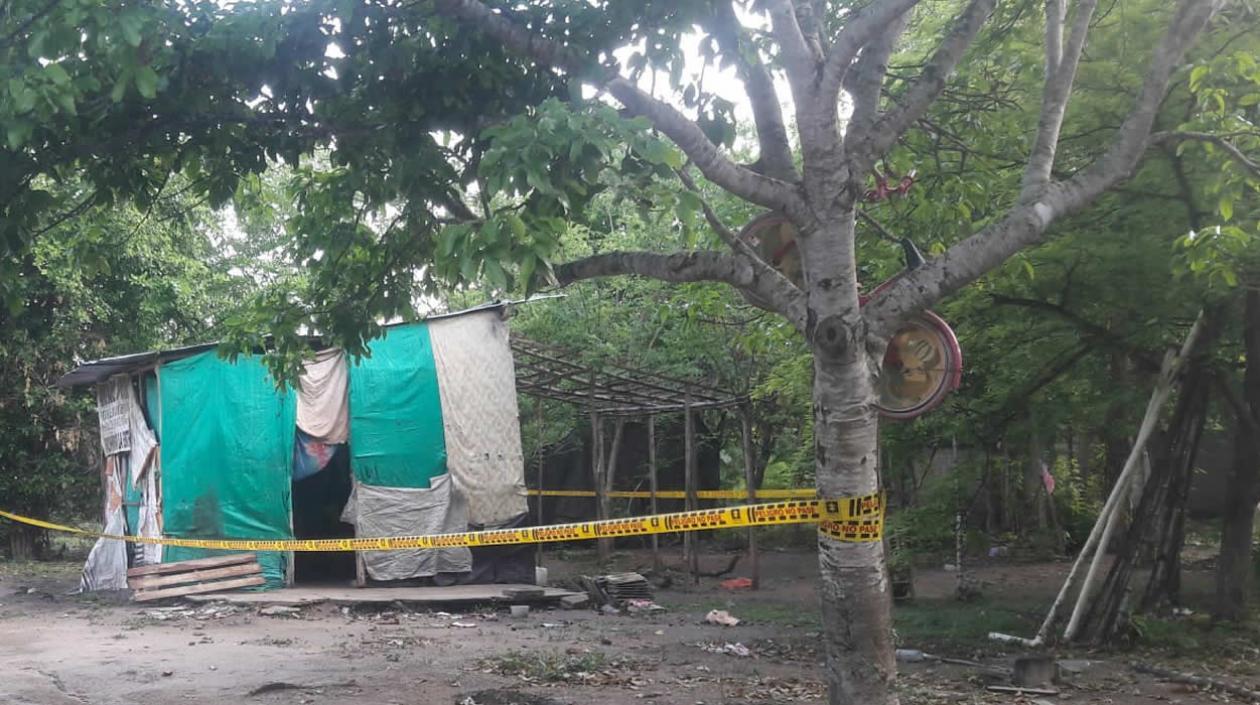 En este lugar fue encontrado el cuerpo de Angélica María Montaño Acosta.