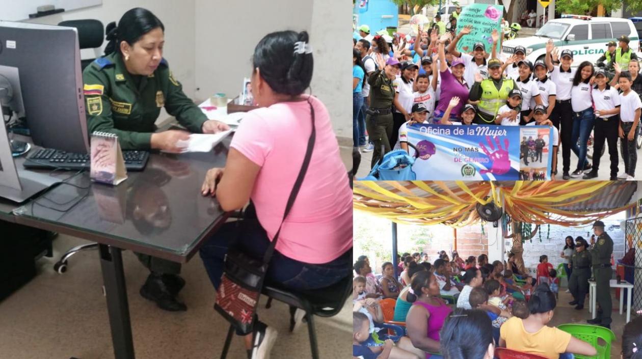 Las 18 uniformadas serán enlace con las mujeres víctimas de violencia intrafamiliar en el Atlántico.