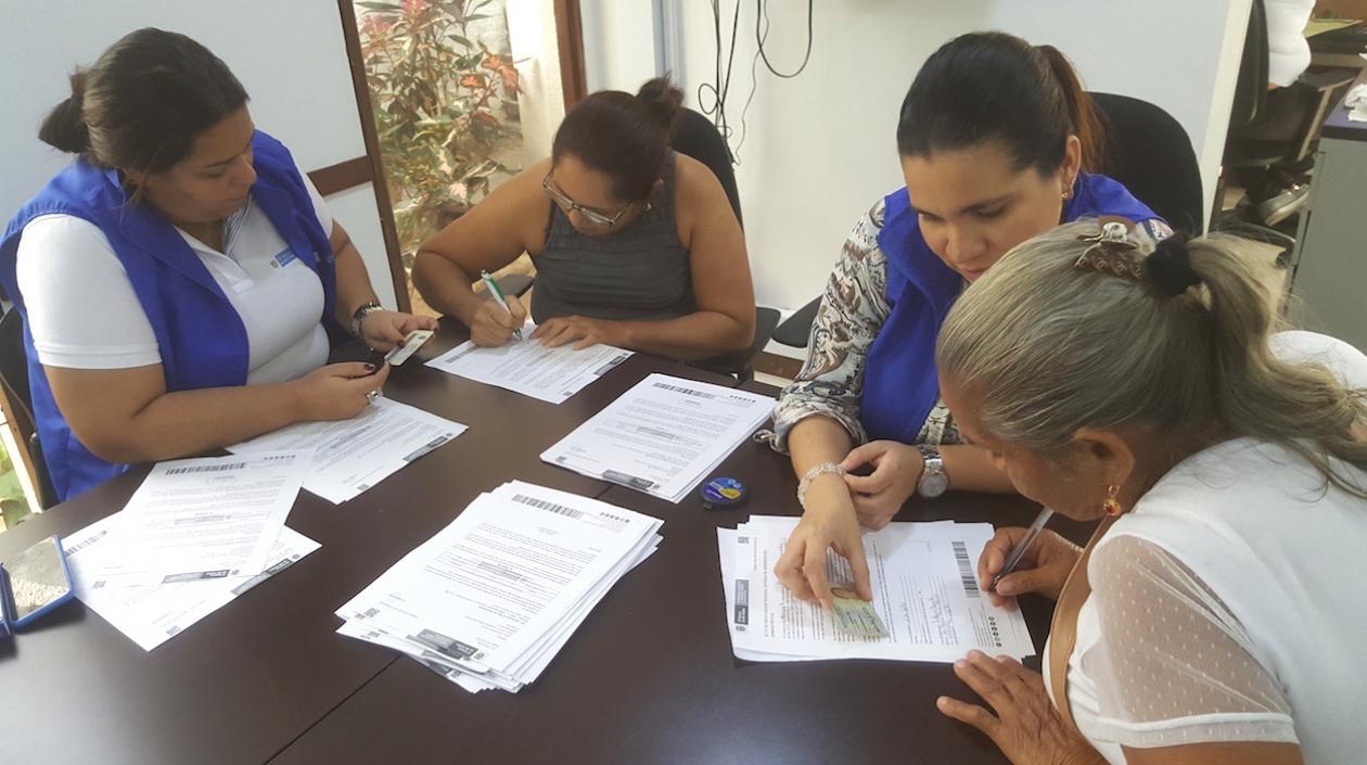 Acto de entrega de las indemnizaciones. 