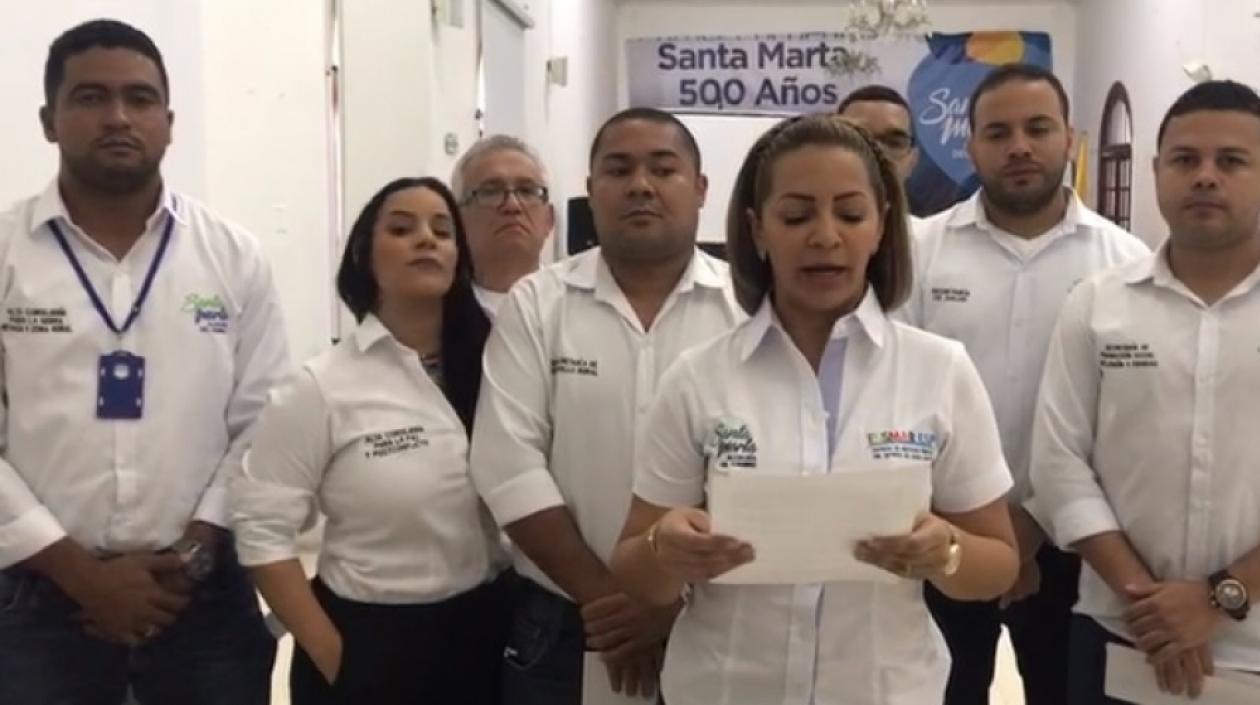 Secretarios de la Alcaldía de Santa Marta en huelga de hambre.