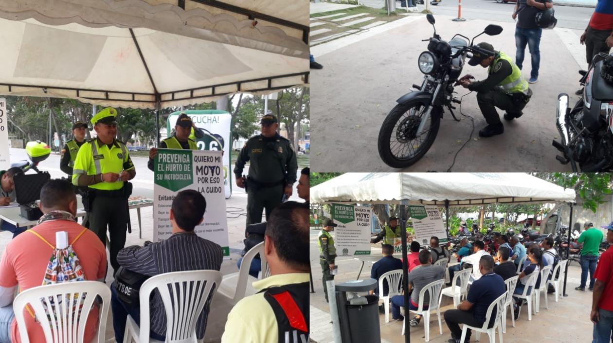 La campaña incluye charlas y marcación de autopartes.