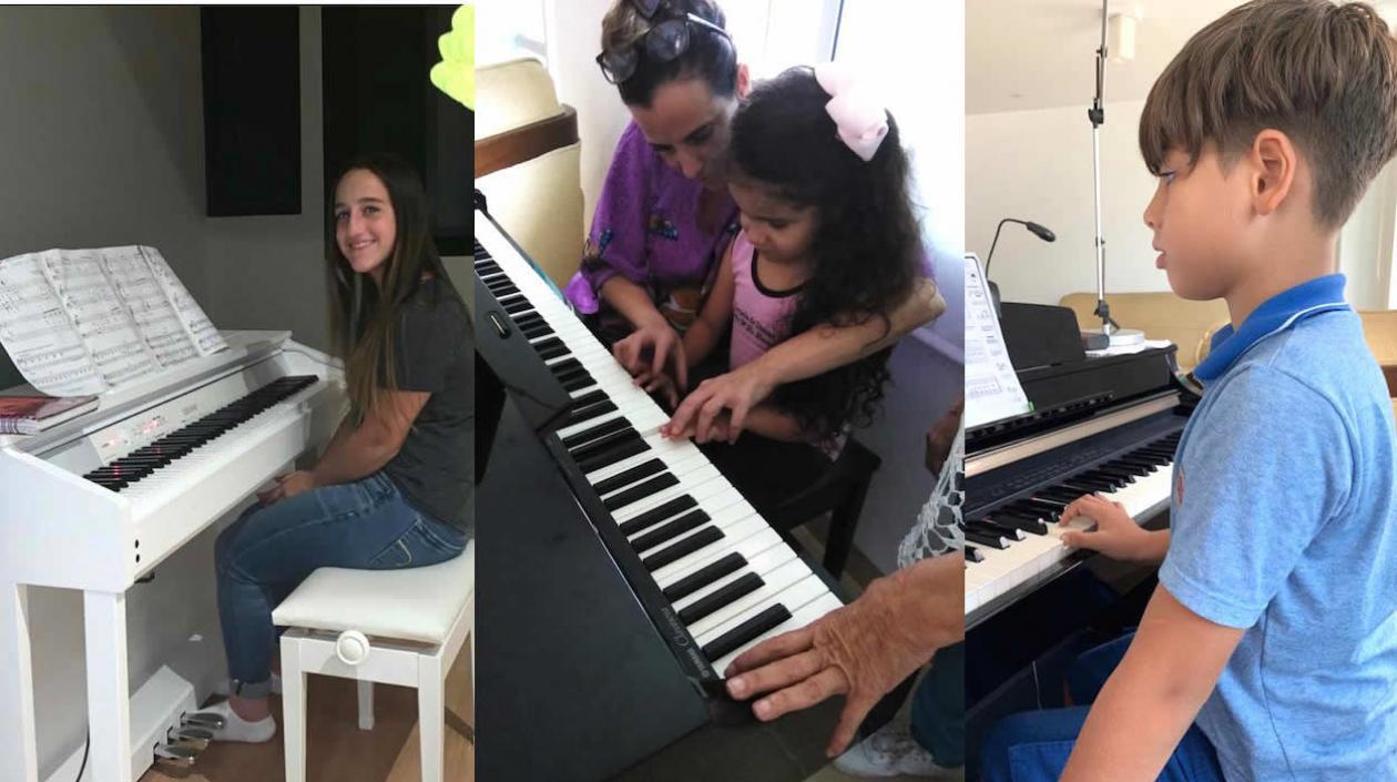 Valeria Char, Sharon Acosta y Sebastián Díaz Rangel.