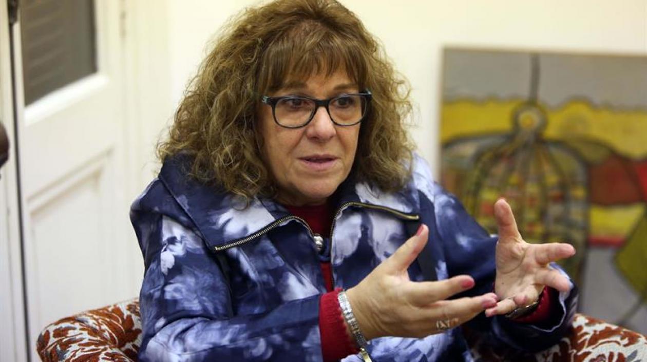 La presidenta de la Fundación Mario Benedetti de Uruguay, Hortensia Campanella.