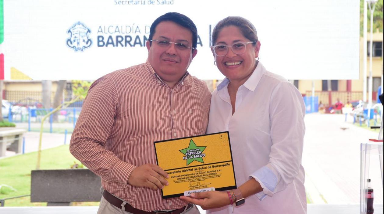 La Secretaría de Salud reconoció también al Unidad de Sanitas, Alto Prado.