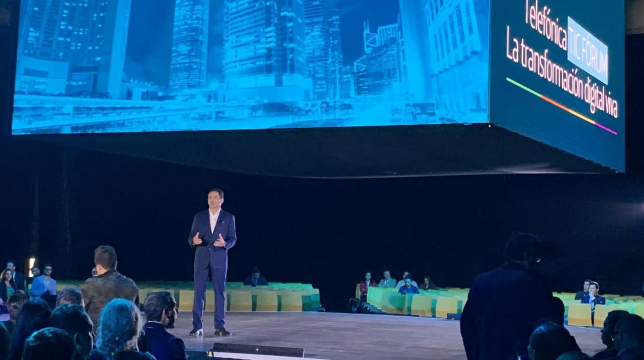  Fabián Hernández, Presidente de CEO de Telefónica Colombia, dio inicio al evento en Bogotá.