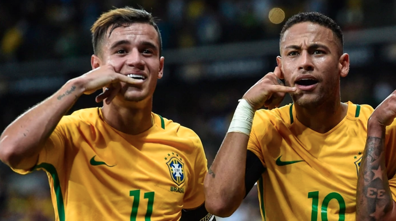 Philippe Coutinho y Neymar.