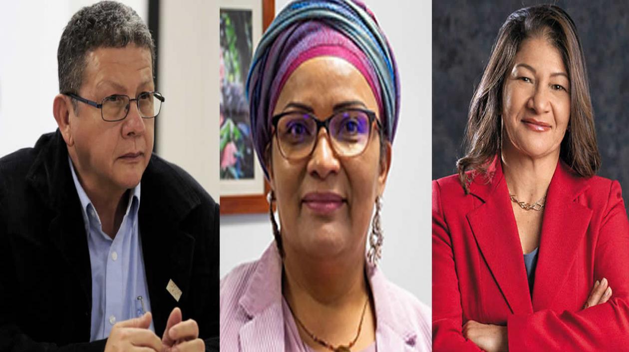 Pablo Catatumbo, Victoria Sandino, Sandra Ramírez.