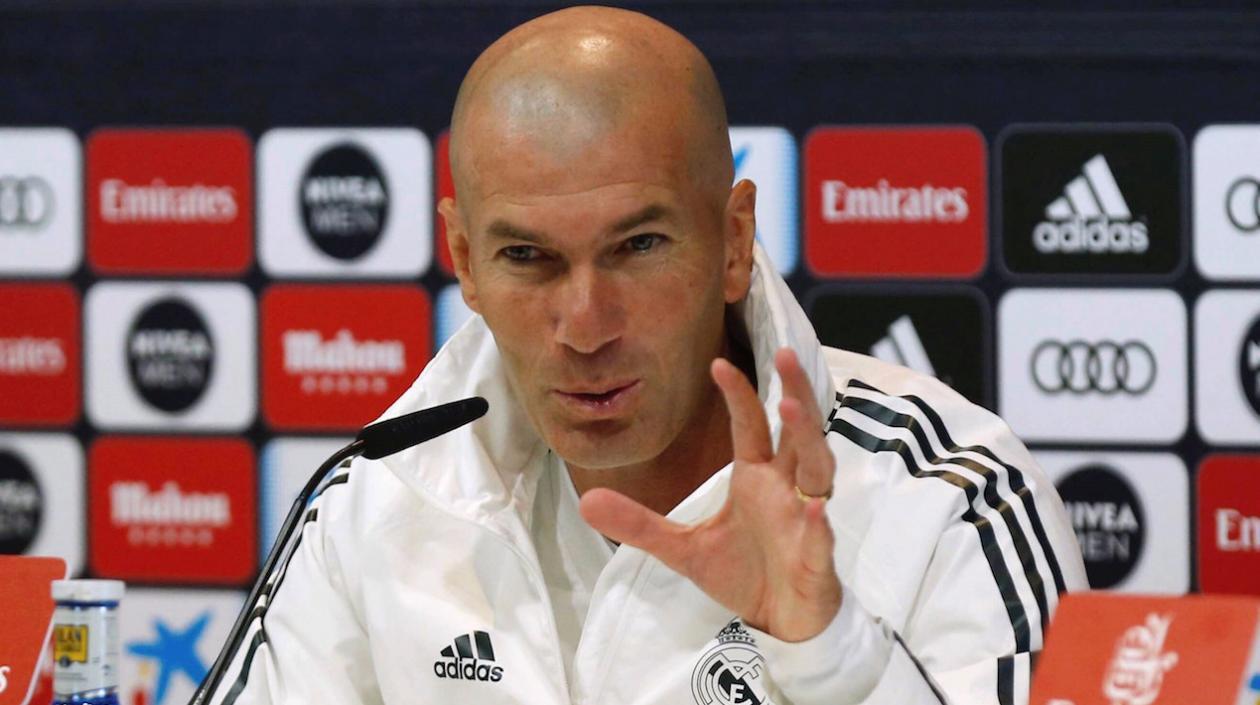 Zinedine Zidane, técnico del Real Madrid.