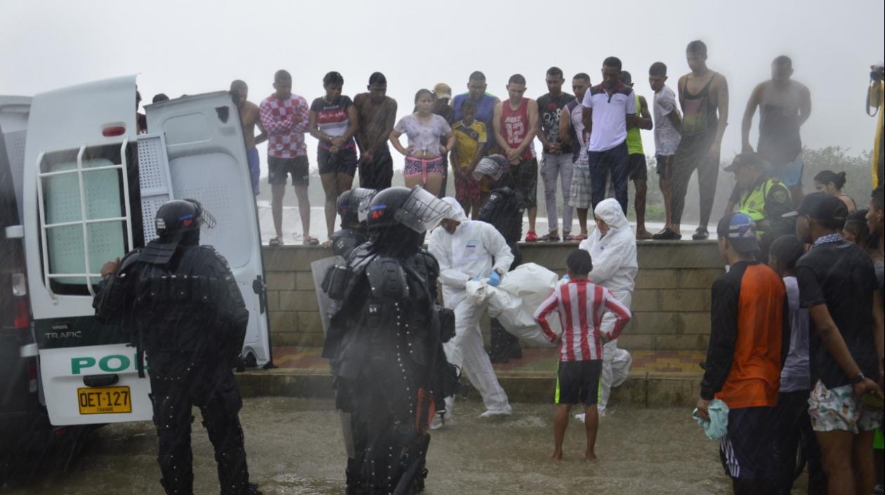 Levantamiento del cuerpo de María José Ortega Ballestas.