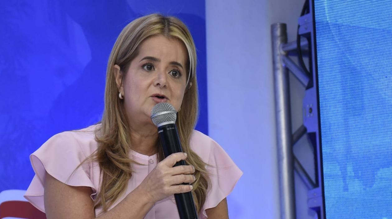 La candidata a la Gobernación, Elsa Noguera.