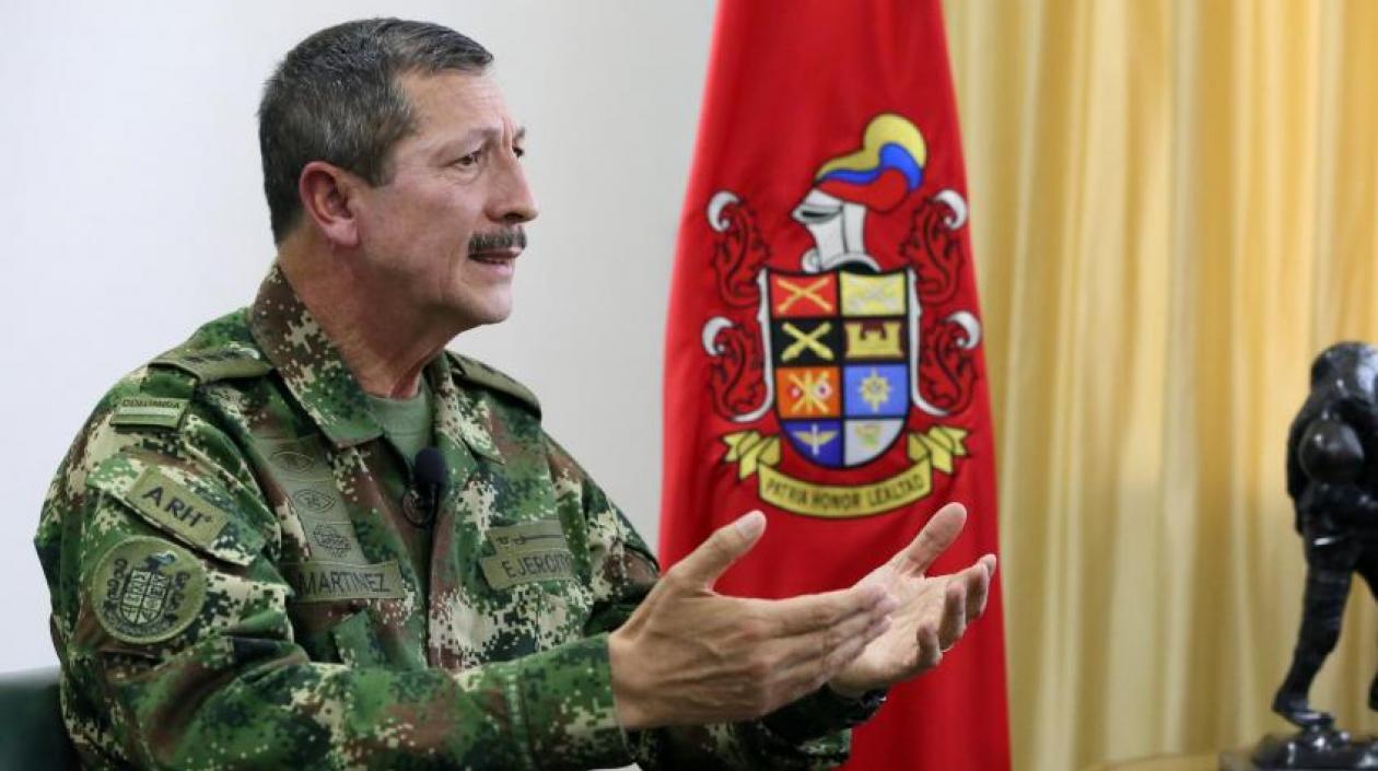 El comandante del Ejército Nacional, general Nicacio Martínez.