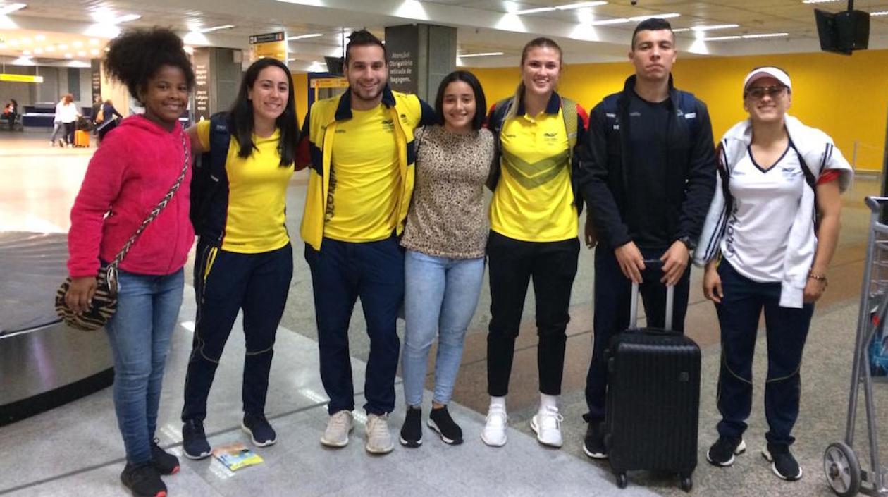 Integrantes de la selección entre ellos Mariana Pajón, Gabriela Bolle, Sharid Fayad y Juan Camilo Ramírez.